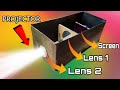 How to make Projector with real lens arrangement| Smartphone Projector|