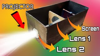 How to make Projector with real lens arrangement| Smartphone Projector|