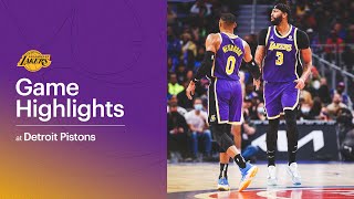 HIGHLIGHTS: Los Angeles Lakers at Detroit Pistons