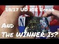 16/17 ud ice, GIVEAWAY Results, Box Break, Upper Deck, hockey cards,