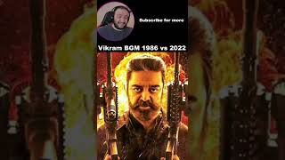 Vikram Movie BGM 1986 VS 2022 Reaction #shorts
