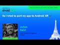 So I tried to port my app to Android XR 🕶️
