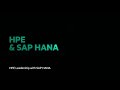 HPE Leadership with SAP HANA