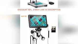 Hayve 7‘’ Digital Microscope 1200X Zoom 12MP HD Electronic Microscopes Camera Magnifier for Solderin