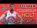 INCREDIBLE HOLT! BIG POINT GUARD MAY DEPENSA AT CLUTCH I NEW GIN KING STEPHEN HOLT HIGHLIGHTS #nsd