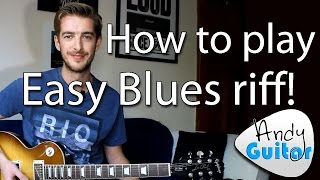 Easy Blues/ Rock n Roll Riff on Guitar!