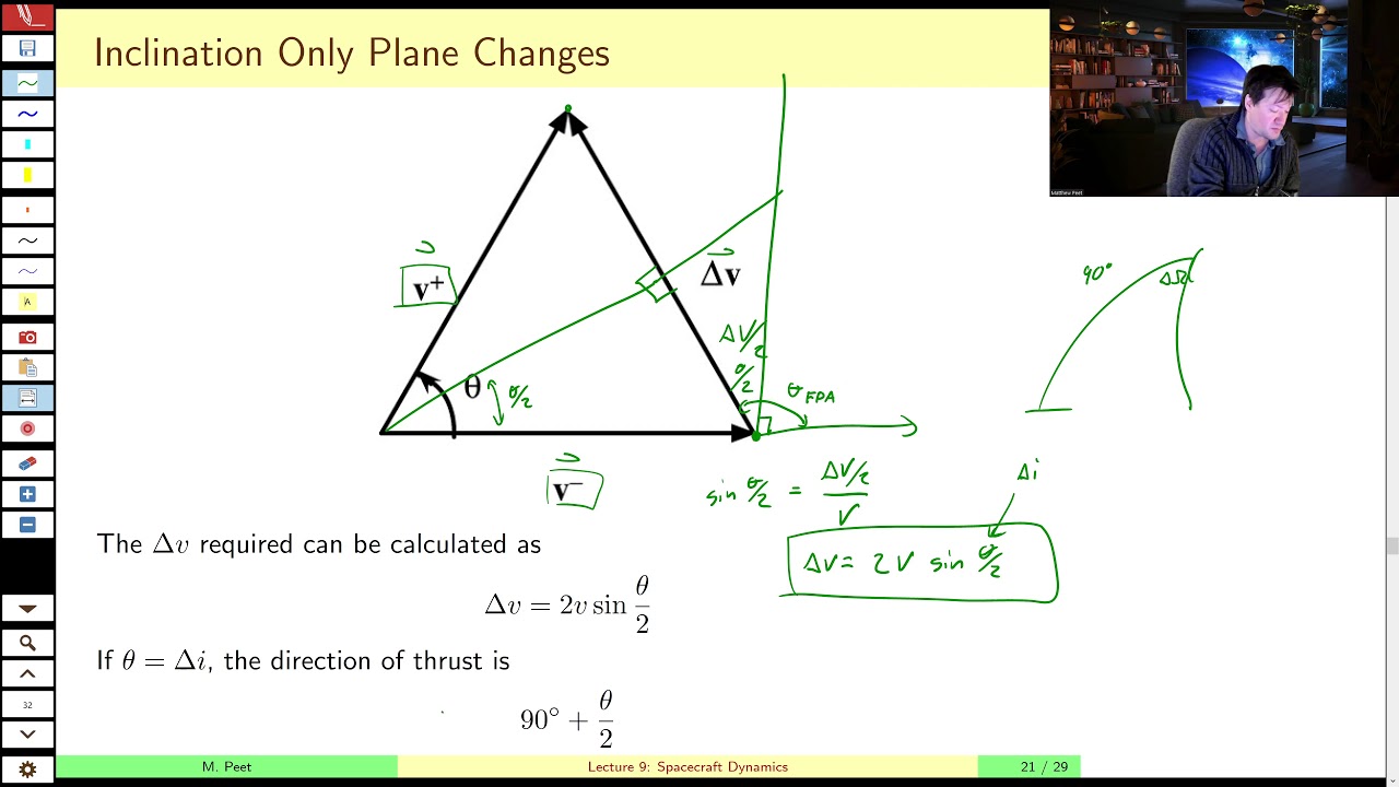 AEE462 Lecture 9, Part D - Orbital Plane-Change Maneuvers - YouTube