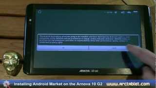 Installing Android Market on the Arnova 10 G2 in less than 10 mins with a custom firmware