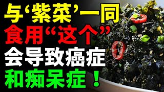 不要和“紫菜”一起吃！可能会引发癌症和痴呆！🌊三种比营养保健品还好的与\