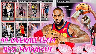 ALL 13 PINK DIAMONDS GOD SQUAD GAMEPLAY!!! BEST POSSIBLE TEAM IN NBA2K18 MYTEAM?!?!