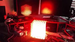 8x8x8 3d RGB LED cube