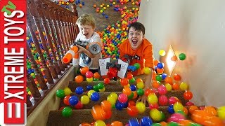 Sneak Attack Squad Training Part 3! Nerf Battle with Ethan's Mystery Box.