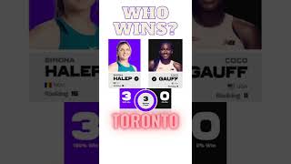 Tennis ATP Toronto Halep vs Gauff #Shorts