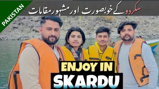 Enjoy in skrdu visit upper kachura lake enjoy boating 🛶