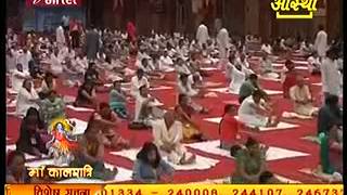 Swami RAMDEV TEACHING SIMPLE EXERCISES ON SUKSHM ON 17th april,2013