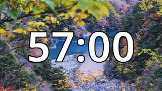 57 Minutes Autumn/Fall Countdown Timer With Music and Alarm (Simple Beep)