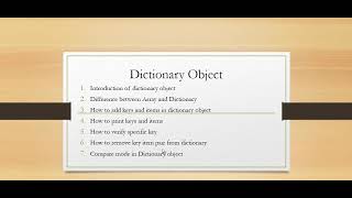 Dictionary Object in Vbscript