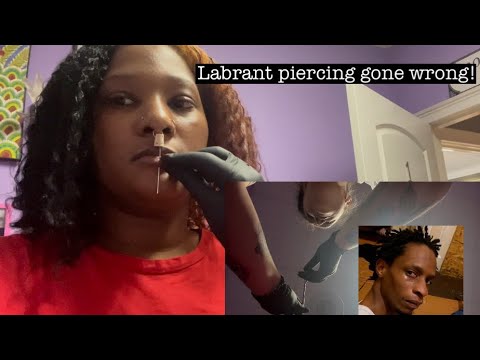 Lip Piercing Gone Wrong Youtube