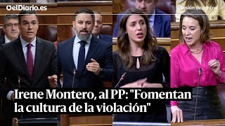 Sesión de control: Irene Montero responde al PP que ellos promueven la cultura de la violación