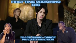 K-POP BEGINNERS REACT TO BTS (방탄소년단) BLACK SWAN | DANCE PRACTICE FOR THE FIRST TIME!!