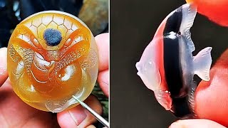 AMAZING GEMSTONE SCULPTURES ART - JADE | AGATE | AMBER p44