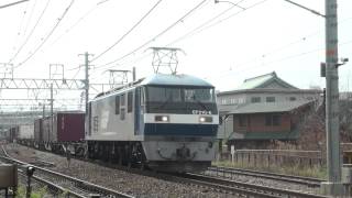 JR貨物　EF210－6号機　FREIGHT　8053レ　西明石～大久保間　中谷第一踏切　2013年3月