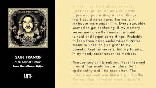 Sage Francis - The Best Of Times (w/ Lyrics)