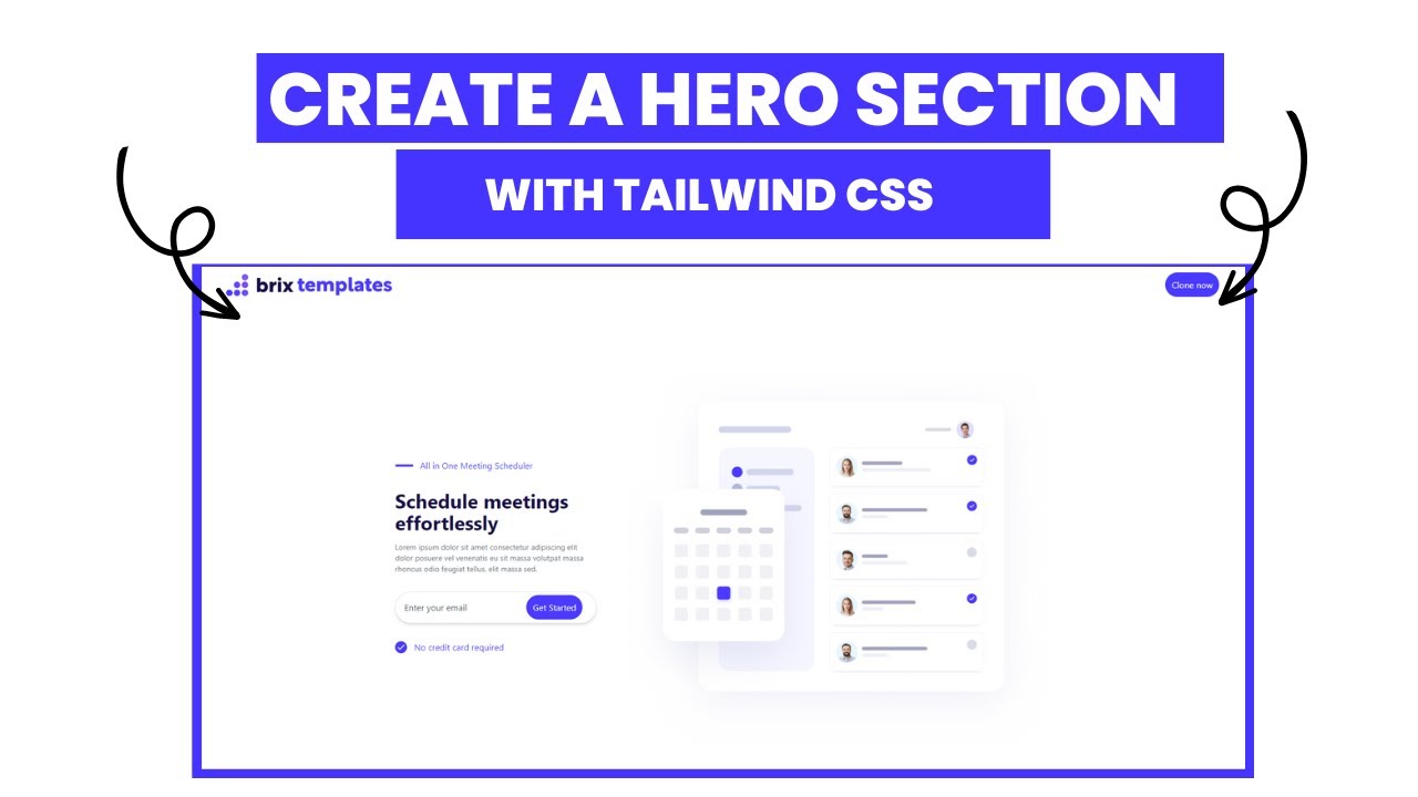How To Create A Responsive Hero Section With Tailwind Css Youtube