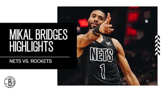 Mikal Bridges Highlights | Brooklyn Nets vs. Houston Rockets | 3.7.23