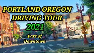 PORTLAND OREGON- DRIVING TOUR PART OF DOWNTOWN - NOB HILL \u0026  PEARL DISTRICT 🇺🇲