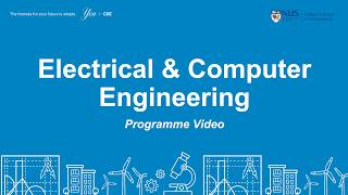 CDE e-Open House 2026: Electrical & Computer Engineering (Programme Video)