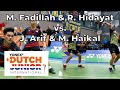 M. Fadillah & R. Hidayat (INA) vs J. Arif & M. Haikal (MAS) | MD Final | Yonex Dutch Junior Int 2020