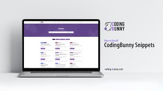 How to Install Snippets | CodingBunny Tutorial