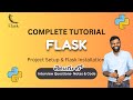 Part 2: Flask Installation & First Flask App | Virtual Environment Setup | Flask Tutorial in Telugu