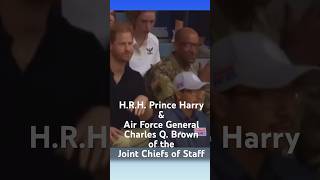 HRH Prince Harry & Air Force General Charles Q. Brown Jr. member of the Joint Chief of Staff
