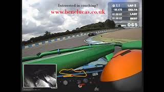 Ben Clucas Driving a Caterham Roadsport Car Around Donington Grand Prix Circuit