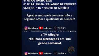 Alterações na Programação da TV Allegro: Fique Atento às Novas Horas!