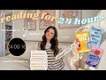 seeing how many books i can read within 24 HOURS!! 📚⏱️✨ 24 hour readathon *spoiler free vlog*