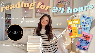 seeing how many books i can read within 24 HOURS!! 📚⏱️✨ 24 hour readathon *spoiler free vlog*