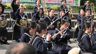 浜松市立 天竜中学校 & 新津中学校 吹奏楽部（合同演奏）  まちなかコンサート2024（2024.04.13）