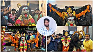 Laddu And Krishna Potharaju Grand Entry At Malkajgiri Kamma Sai Anna Palaram Bandi Procession 2023