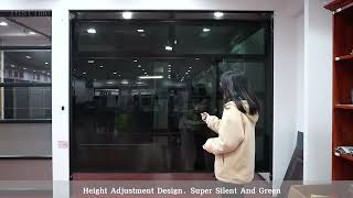 【Instime】New Modern Design Industri Automatic Roller Shutter Black Glass Garage Door