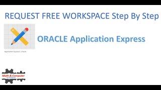 SQL TUTORIAL- REQUEST FREE WORKSPACE  ORACLE_APEX WORKSPACE STEP BY STEP