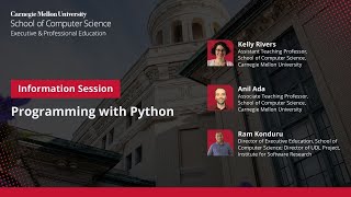 Information session on Carnegie Mellon University School’s Programming with Python program