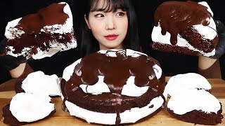 직접만든 대왕 초코파이✨초코케이크 먹방🍫GIANT CHOCOLATE PIE! CHOCOLATE CREAM CAKE MUKBANG ASMR | dessert Recipe