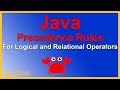 Java Precedence Rules for Logical and Relational Operators AND OR NOT - Java Course - Appficial