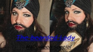 the bearded Lady - make-up Tutorial - Halloween special - freak show