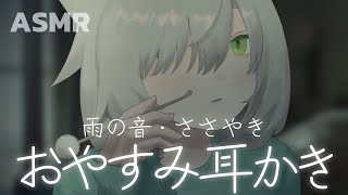 ASMR｜雨の日のおやすみ耳かきコース🌙（少し囁き、竹耳かき、梵天、タオルマッサージ）Ear Cleaning