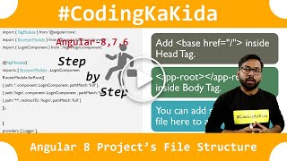 Angular 8/7 Project File Structure [CC] | Angular Structure | Angular 8 Tutorial | codingkakida