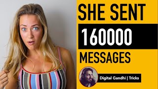 She sent 1,60,000 Messages to Boyfriend #Fact #Love #TrueStory #Shorts